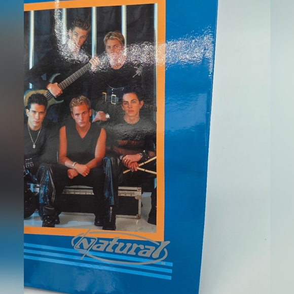 Vintage 2001 Claire's Natural Boy Band Blue Duotang Folder VERY RARE! - Picture 3 of 6